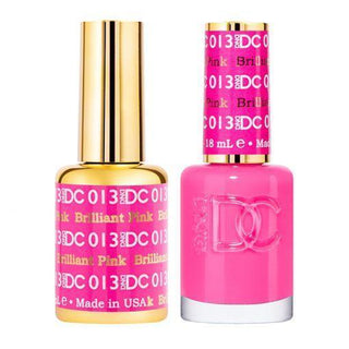  DND DC Gel Nail Polish Duo - 013 Pink Colors - Brilliant Pink by DND DC sold by DTK Nail Supply