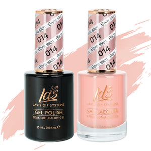  LDS Gel Nail Polish Duo - 014 Bare Skin by LDS sold by DTK Nail Supply