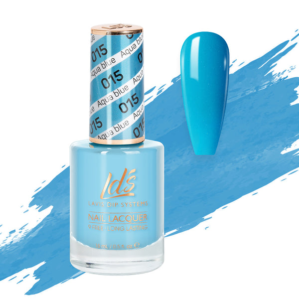  LDS Nail Lacquer - 015 Aqua Blue by LDS sold by DTK Nail Supply