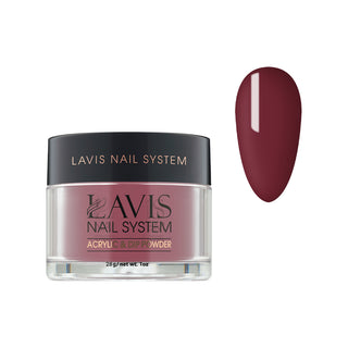  Lavis Acrylic Powder - 016 Sticks And Bricks - Red Colors by LAVIS NAILS sold by DTK Nail Supply