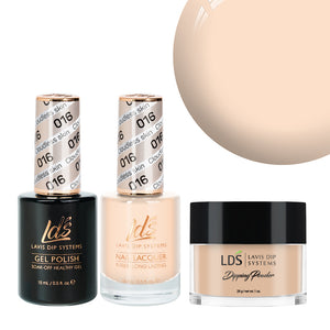  LDS 3 in 1 - 016 Cloudless Skin - Dip, Gel & Lacquer Matching by LDS sold by DTK Nail Supply