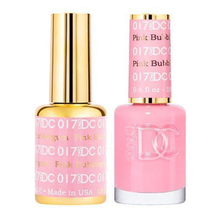  DND DC Gel Nail Polish Duo - 017 Pink Colors - Pink Bubblegum by DND DC sold by DTK Nail Supply