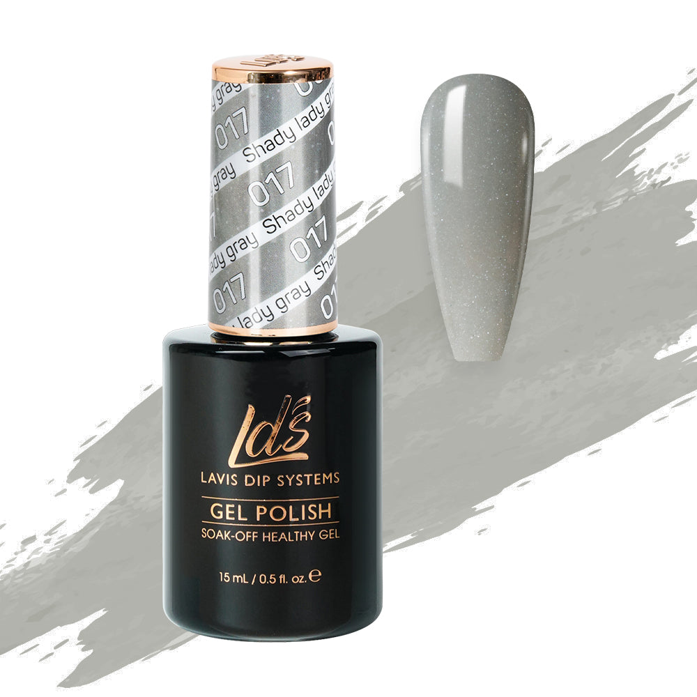 LDS Gel Polish 017 - Gray Colors - Shady Lady Gray