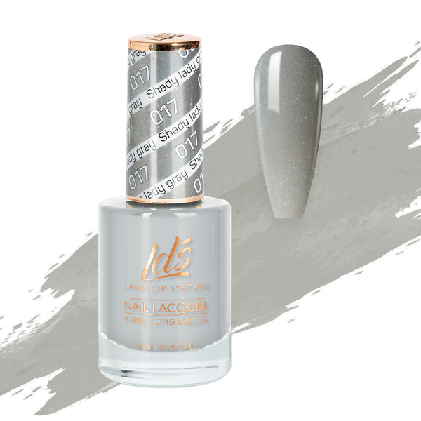  LDS Nail Lacquer - 017 Shady Lady Gray by LDS sold by DTK Nail Supply