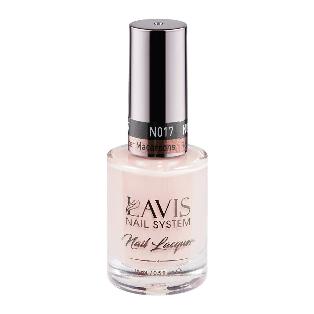  LAVIS Nail Lacquer - 017 Rosewater Macaroons by LAVIS NAILS sold by DTK Nail Supply
