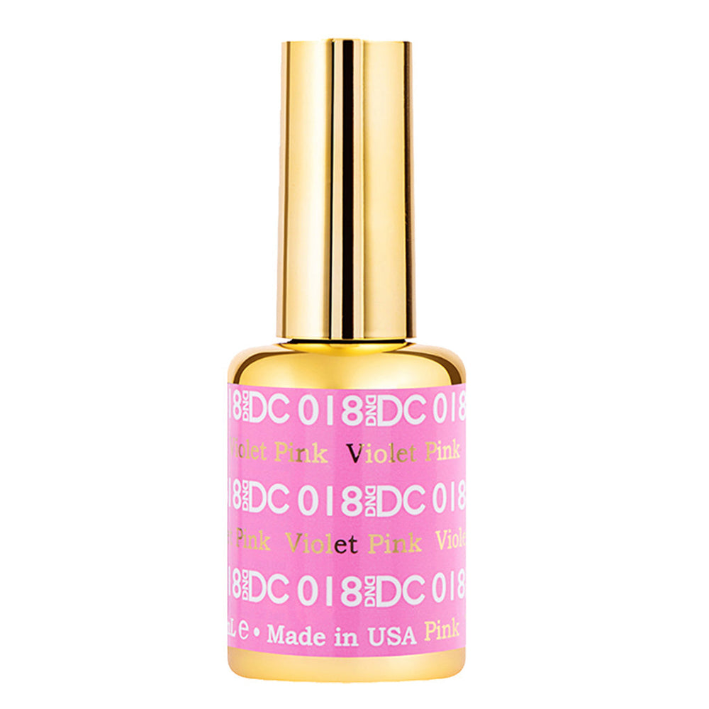DND DC Gel Polish - 018 Pink Colors - Violet Pink by DND DC sold by DTK Nail Supply