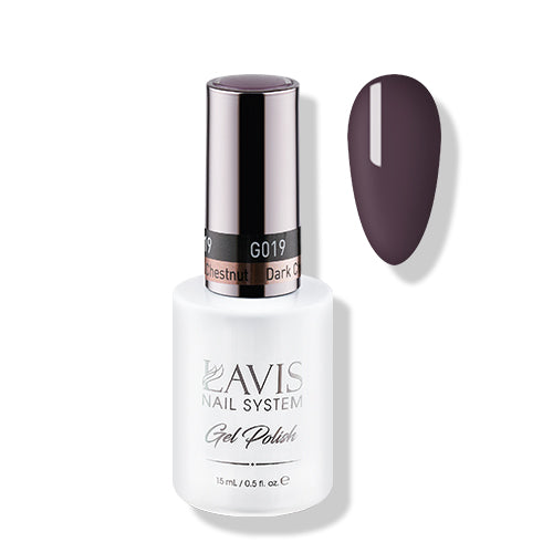  Lavis Gel Polish 019 - Dark Chestnut by LAVIS NAILS sold by DTK Nail Supply