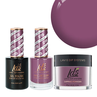  LDS 3 in 1 - 019 Mauve - Dip, Gel & Lacquer Matching by LDS sold by DTK Nail Supply