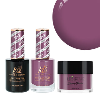  LDS 3 in 1 - 019 Mauve - Dip, Gel & Lacquer Matching by LDS sold by DTK Nail Supply