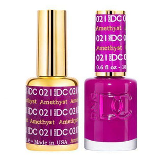  DND DC Gel Nail Polish Duo - 021 Purple Colors - Amethyst by DND DC sold by DTK Nail Supply
