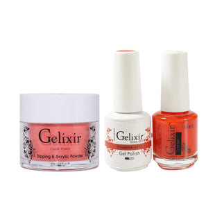  Gelixir 3 in 1 - 021 Firebrick - Acrylic & Dip Powder, Gel & Lacquer by Gelixir sold by DTK Nail Supply