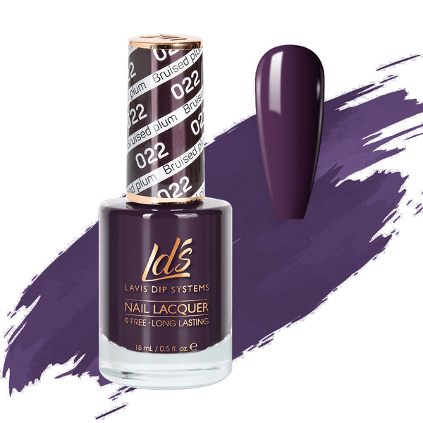  LDS Nail Lacquer - 022 Bruised Plum by LDS sold by DTK Nail Supply