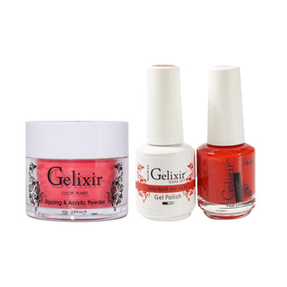  Gelixir 3 in 1 - 023 Mordant Red - Acrylic & Dip Powder, Gel & Lacquer by Gelixir sold by DTK Nail Supply