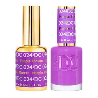  DND DC Gel Nail Polish Duo - 024 Purple Colors - Purple Flower by DND DC sold by DTK Nail Supply