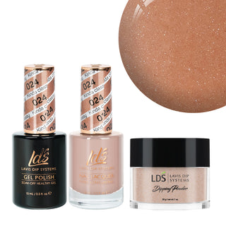  LDS 3 in 1 - 024 Kinda Classy - Dip, Gel & Lacquer Matching by LDS sold by DTK Nail Supply