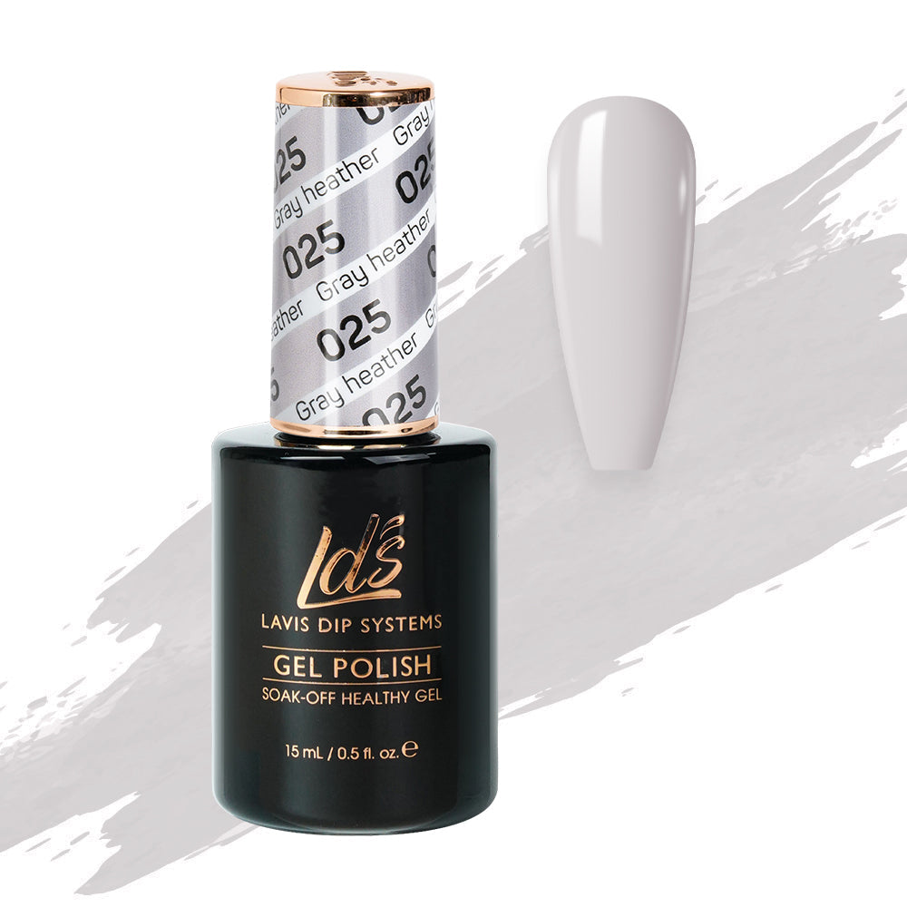 LDS Gel Polish 025 - Gray Colors - Gray Heather