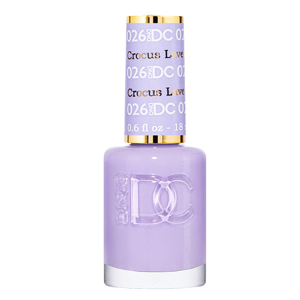 DND DC Nail Lacquer - 026 Purple Colors - Crocus Lavender by DND DC sold by DTK Nail Supply