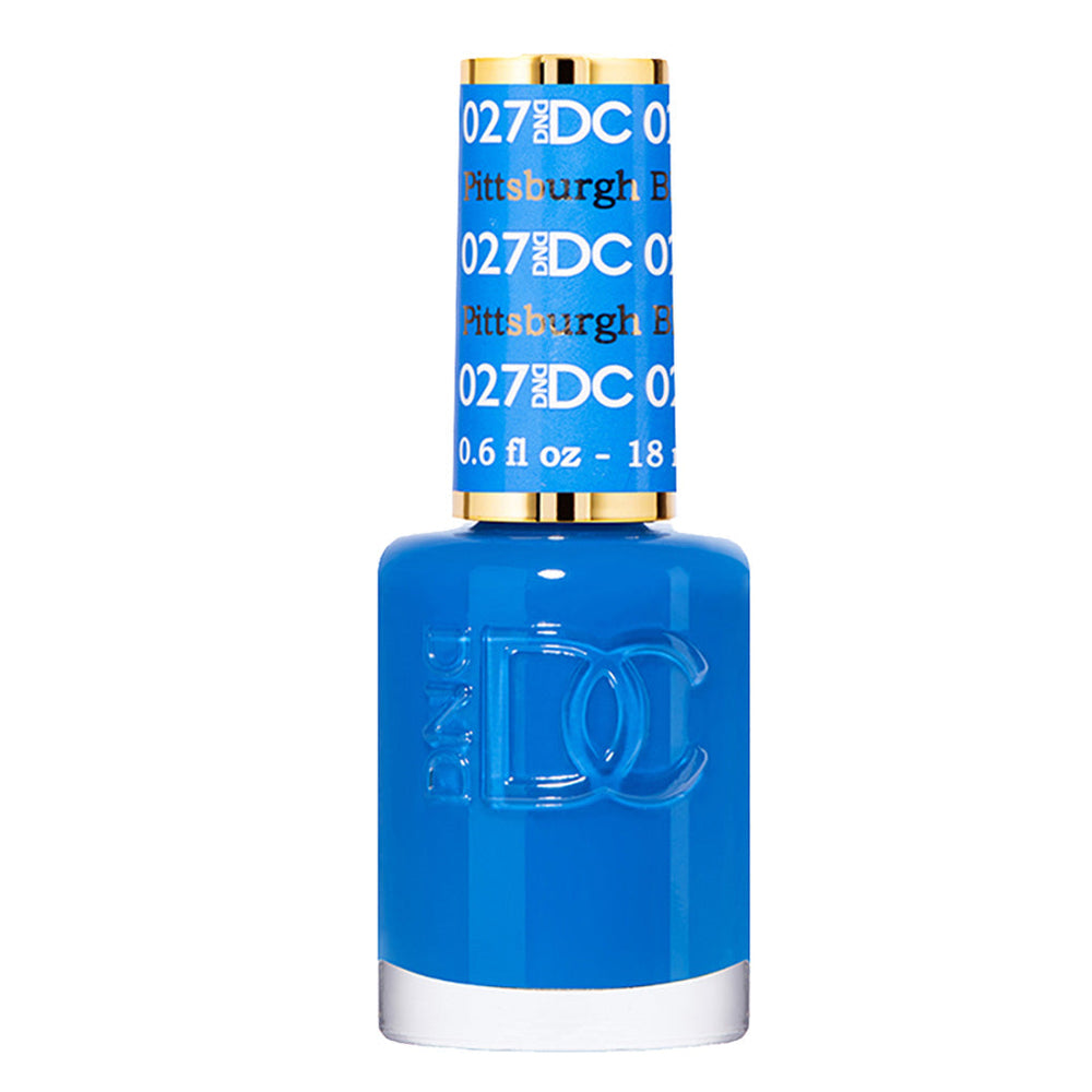 DND DC Nail Lacquer - 027 Blue Colors - Pittsburgh Blue by DND DC sold by DTK Nail Supply