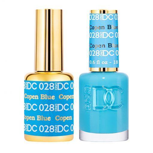  DND DC Gel Nail Polish Duo - 028 Copen Blue by DND DC sold by DTK Nail Supply