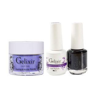  Gelixir 3 in 1 - 029 Dark Violet - Acrylic & Dip Powder, Gel & Lacquer by Gelixir sold by DTK Nail Supply