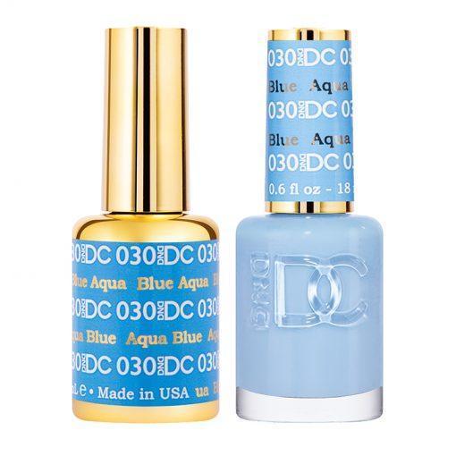 DND DC Gel Nail Polish Duo - 030 Aqua Blue by DND DC sold by DTK Nail Supply