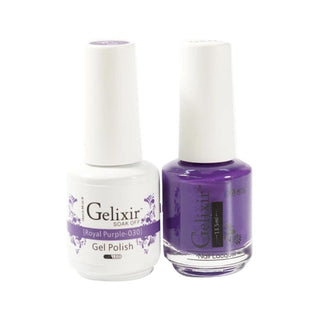  Gelixir Gel Nail Polish Duo - 030 Purple Colors - Royal Purple by Gelixir sold by DTK Nail Supply