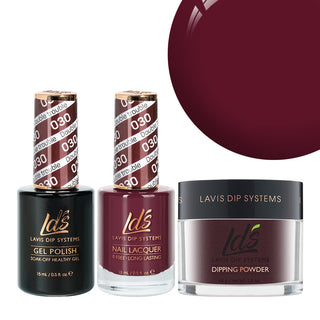  LDS 3 in 1 - 030 Double Trouble - Dip, Gel & Lacquer Matching by LDS sold by DTK Nail Supply