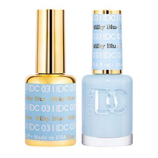  DND DC Gel Nail Polish Duo - 031 Blue Colors - Milky Blue by DND DC sold by DTK Nail Supply