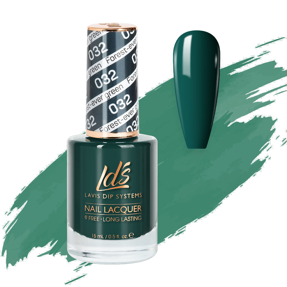  LDS Nail Lacquer - 032 Forest-Ever Green by LDS sold by DTK Nail Supply