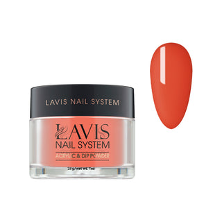  Lavis Acrylic Powder - 033 Glad Orange - Orange, Neon Colors by LAVIS NAILS sold by DTK Nail Supply