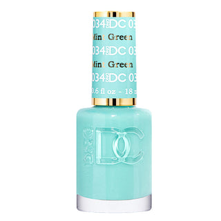 DND DC Nail Lacquer - 034 Green Colors - Mint Green