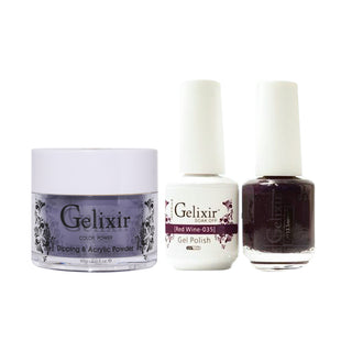  Gelixir 3 in 1 - 035 Red Wine - Acrylic & Dip Powder, Gel & Lacquer by Gelixir sold by DTK Nail Supply