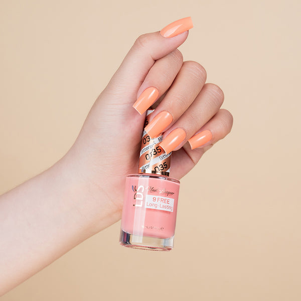  LDS Nail Lacquer - 035 Bittersweet by LDS sold by DTK Nail Supply