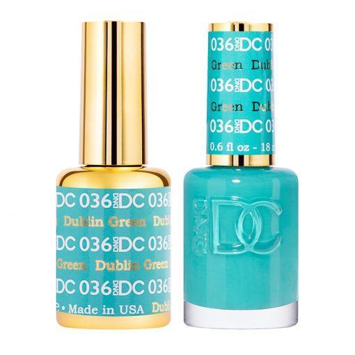  DND DC Gel Nail Polish Duo - 036 Dublin Green by DND DC sold by DTK Nail Supply