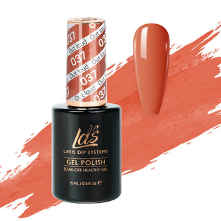  LDS Gel Polish 037 - Orange Colors - Out Loud by LDS sold by DTK Nail Supply