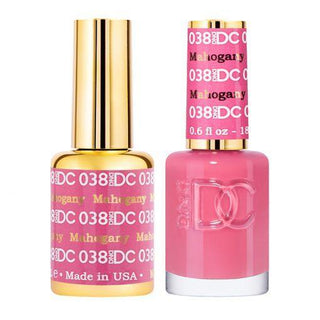  DND DC Gel Nail Polish Duo - 038 Pink Colors - Mahogany by DND DC sold by DTK Nail Supply