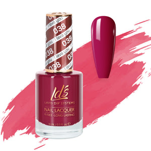  LDS Nail Lacquer - 038 I Lava You by LDS sold by DTK Nail Supply