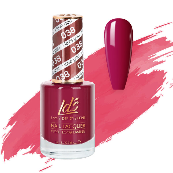  LDS Nail Lacquer - 038 I Lava You by LDS sold by DTK Nail Supply