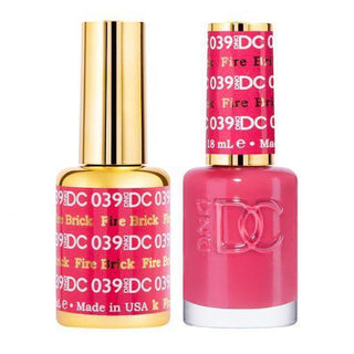  DND DC Gel Nail Polish Duo - 039 Pink Colors - Fire Brick by DND DC sold by DTK Nail Supply