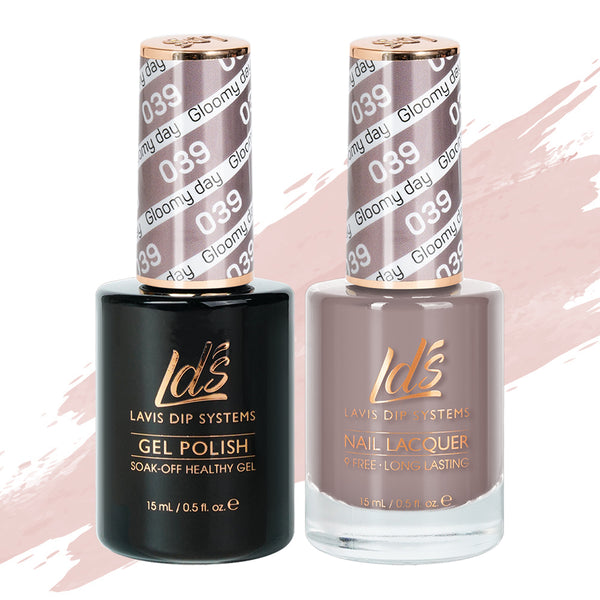  LDS Gel Nail Polish Duo - 039 Gloomy Day by LDS sold by DTK Nail Supply