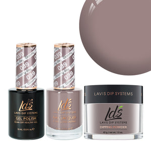  LDS 3 in 1 - 039 Gloomy Day - Dip, Gel & Lacquer Matching by LDS sold by DTK Nail Supply