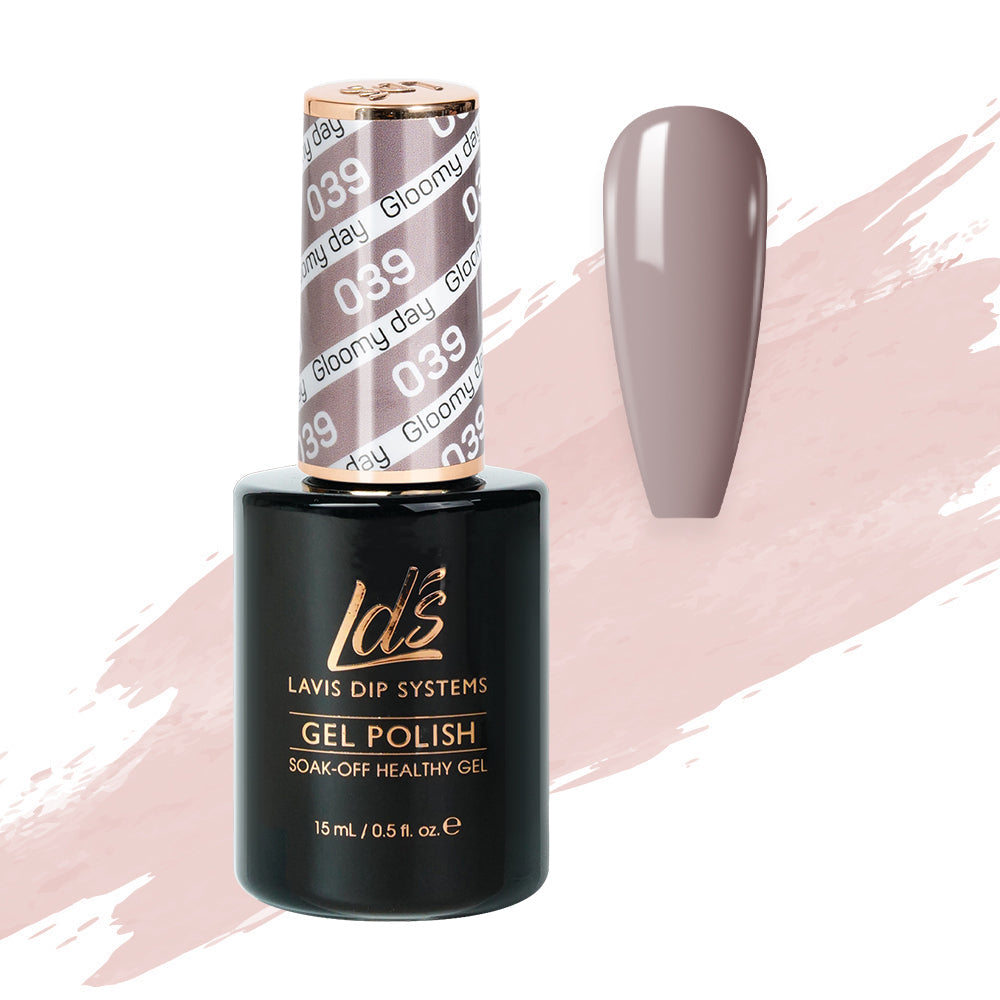  LDS Hema Free Gel Polish 039 - Gloomy Day by LDS HEMA FREE GEL POLISH sold by DTK Nail Supply
