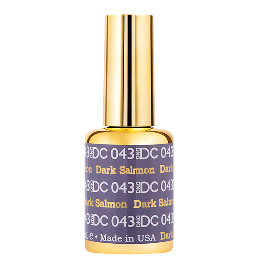  DND DC Gel Polish - 043 Purple, Gray Colors - Dark Salmon by DND DC sold by DTK Nail Supply