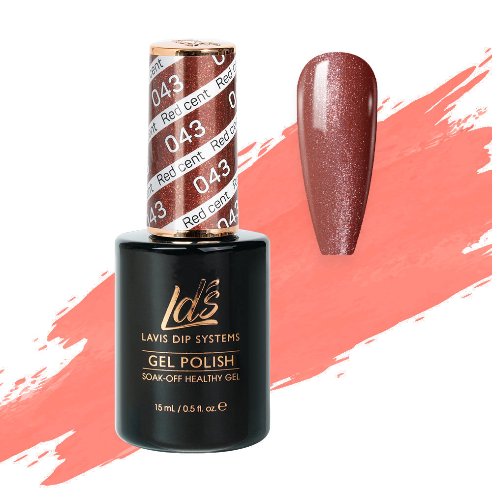  LDS Hema Free Gel Polish 043 - Bronze by LDS HEMA FREE GEL POLISH sold by DTK Nail Supply