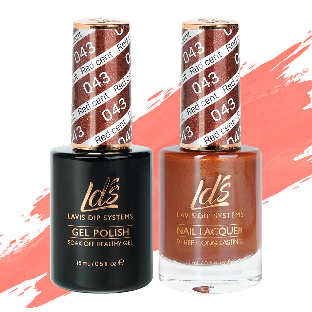  LDS Gel Nail Polish Duo - 043 Bronze by LDS sold by DTK Nail Supply