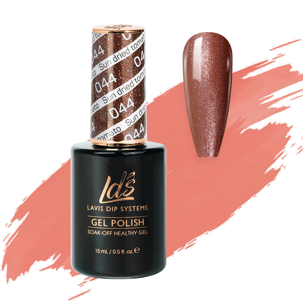  LDS Hema Free Gel Polish 044 - Sun Dried Tomato by LDS HEMA FREE GEL POLISH sold by DTK Nail Supply