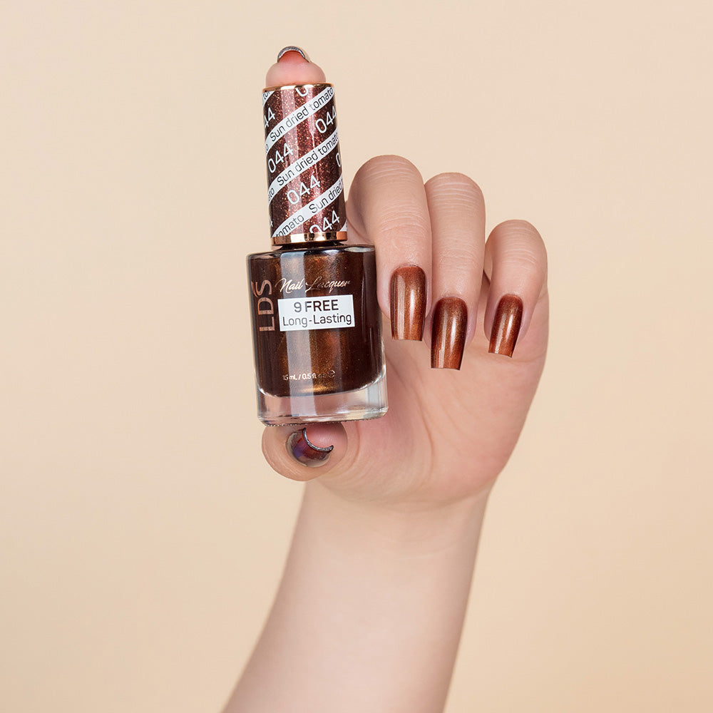  LDS Nail Lacquer - 044 Sun Dried Tomato by LDS sold by DTK Nail Supply