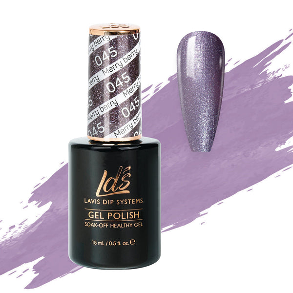  LDS Hema Free Gel Polish 045 - Merry Berry by LDS HEMA FREE GEL POLISH sold by DTK Nail Supply