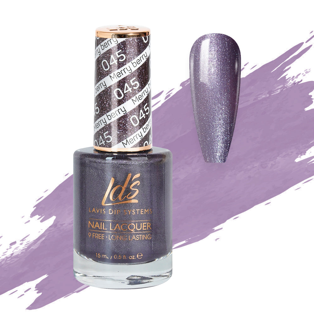  LDS Nail Lacquer - 045 Merry Berry by LDS sold by DTK Nail Supply