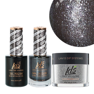  LDS 3 in 1 - 046 Smoke And Ashes - Dip, Gel & Lacquer Matching by LDS sold by DTK Nail Supply